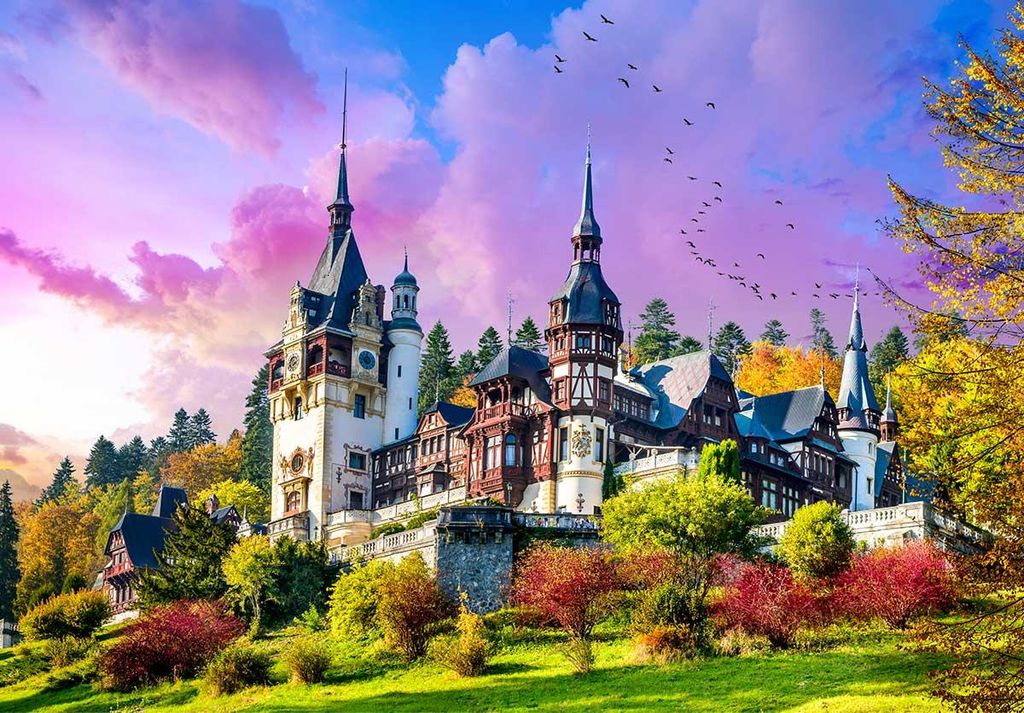 Roovi Puzzle Peles Castle Jigsaw Royal Family Summer Residence 1000 Teile