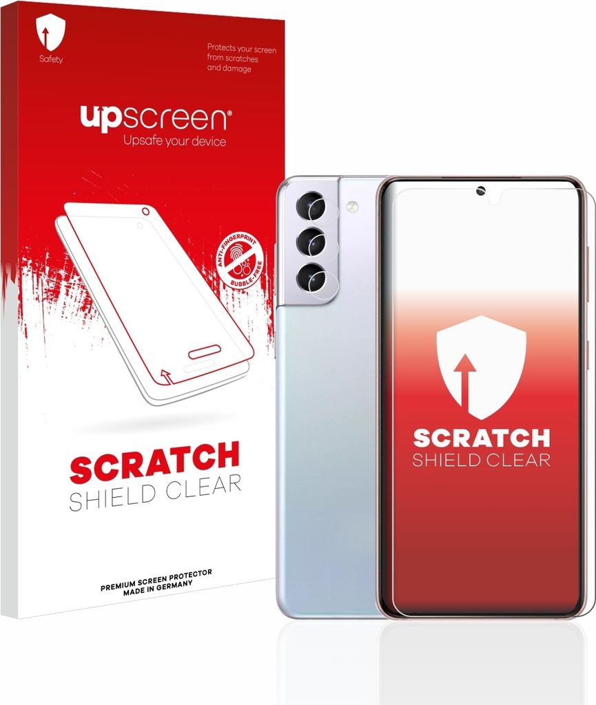 upscreen Schutzfolie für Samsung Galaxy S21 5G (Display+Kamera) Displayschutz Displayschutzfolie Folie Klar Transparent