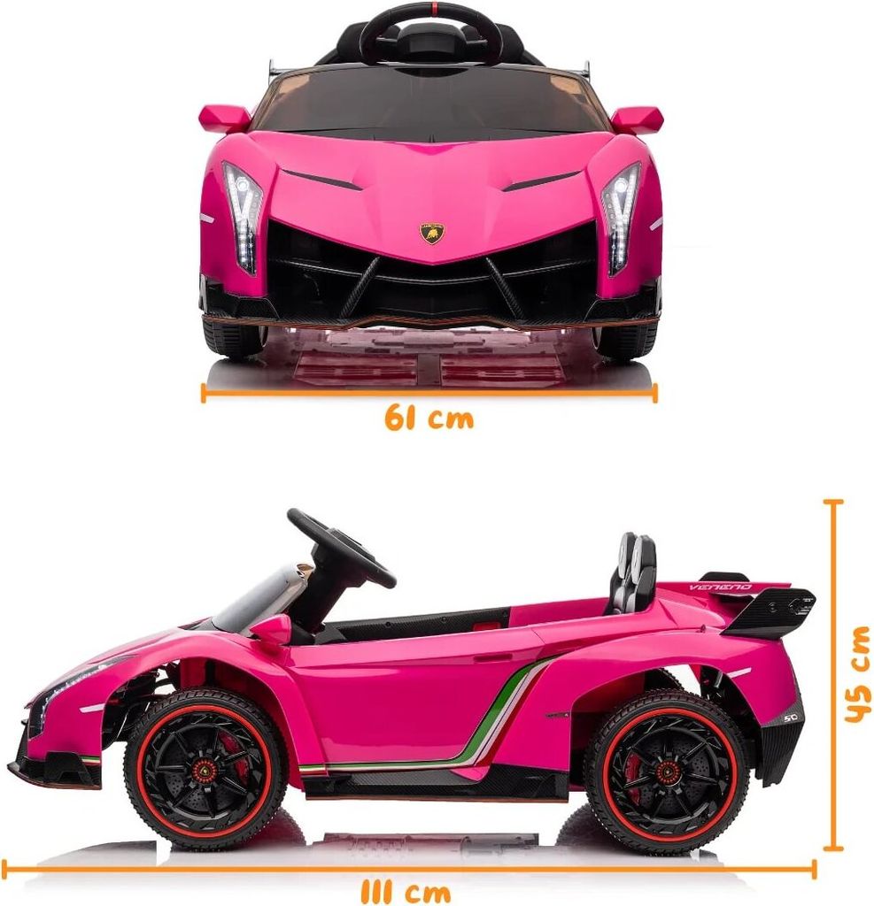Dětské elektrické auto 12V - Lamborghini Veneno - 1 až 6 Obrázek produktu 7