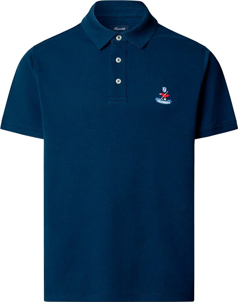 FaÇonnable Birdie Pima Piq Kurzarm-poloshirt Blau M Mann Blau M