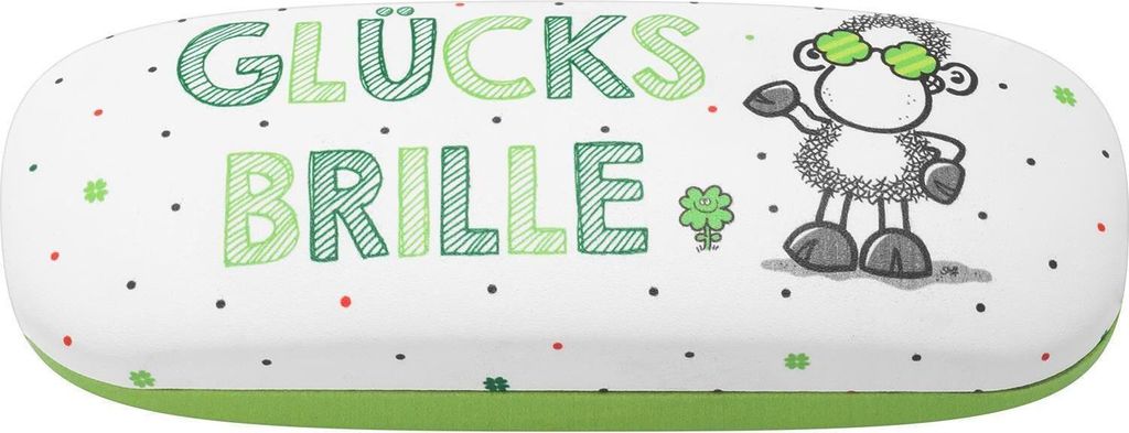 Sheepworld 47963 Brillenetui Motiv Glück, Hartschale Produktbild 