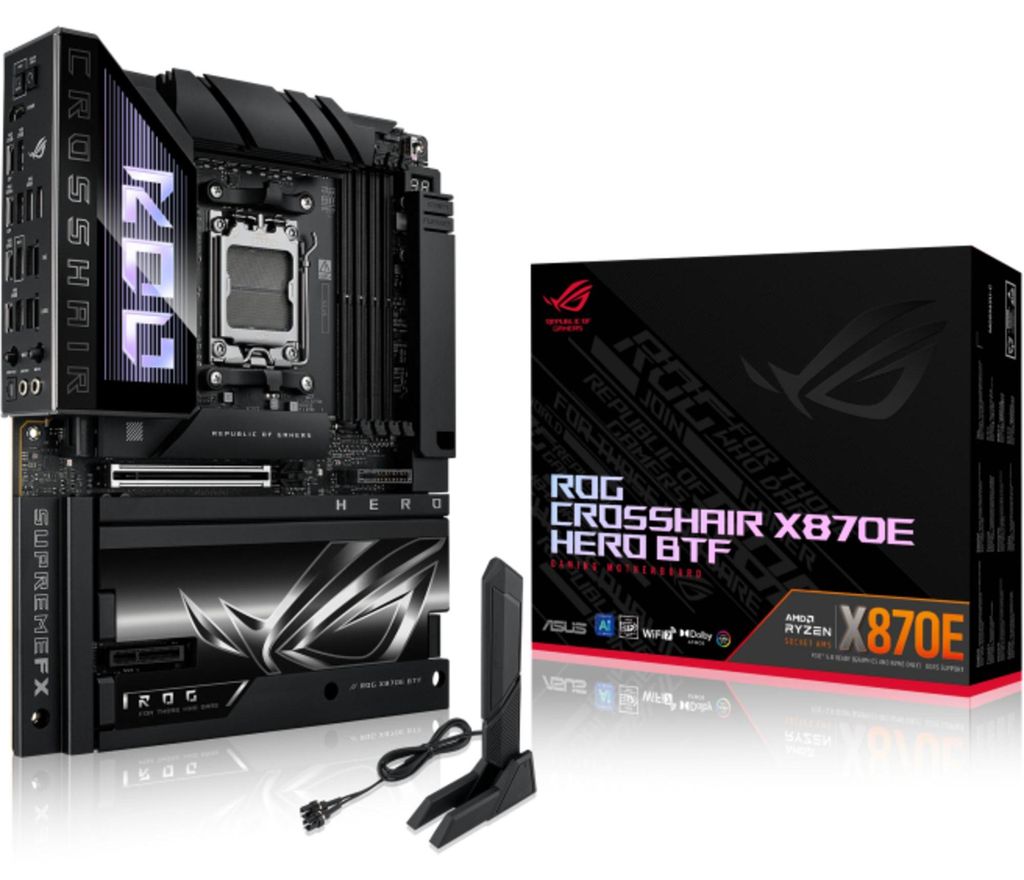 ASUS ROG CROSSHAIR X870E HERO BTF, Mainboard Produktbild 