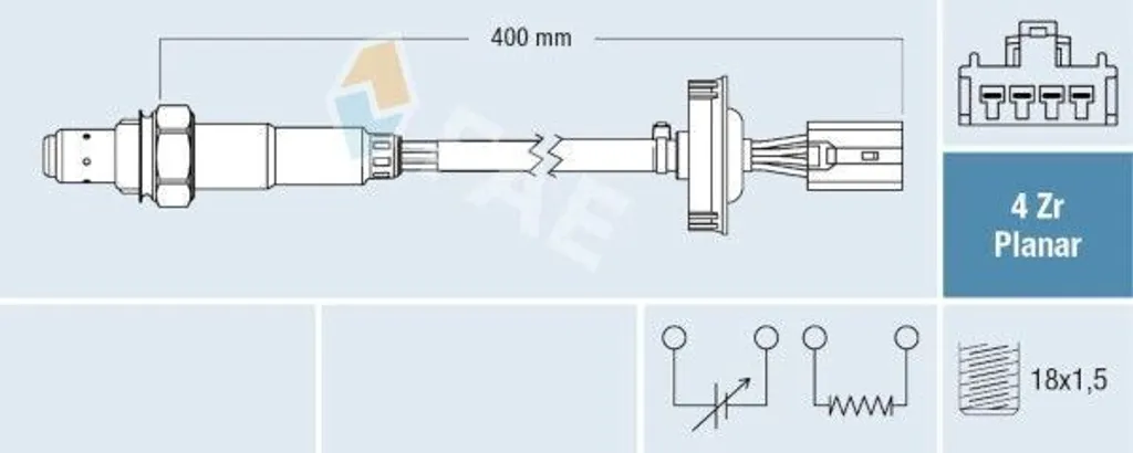 Sonde Lambda FAE 77792 : Solution Voyant Moteur Mitsubishi Lancer VII