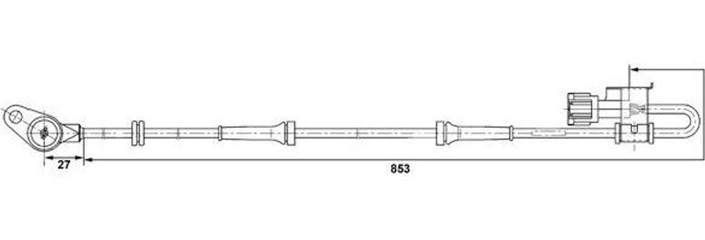 BOSCH 0 265 006 379 Raddrehzahlsensor OE kompatibel mit Primera