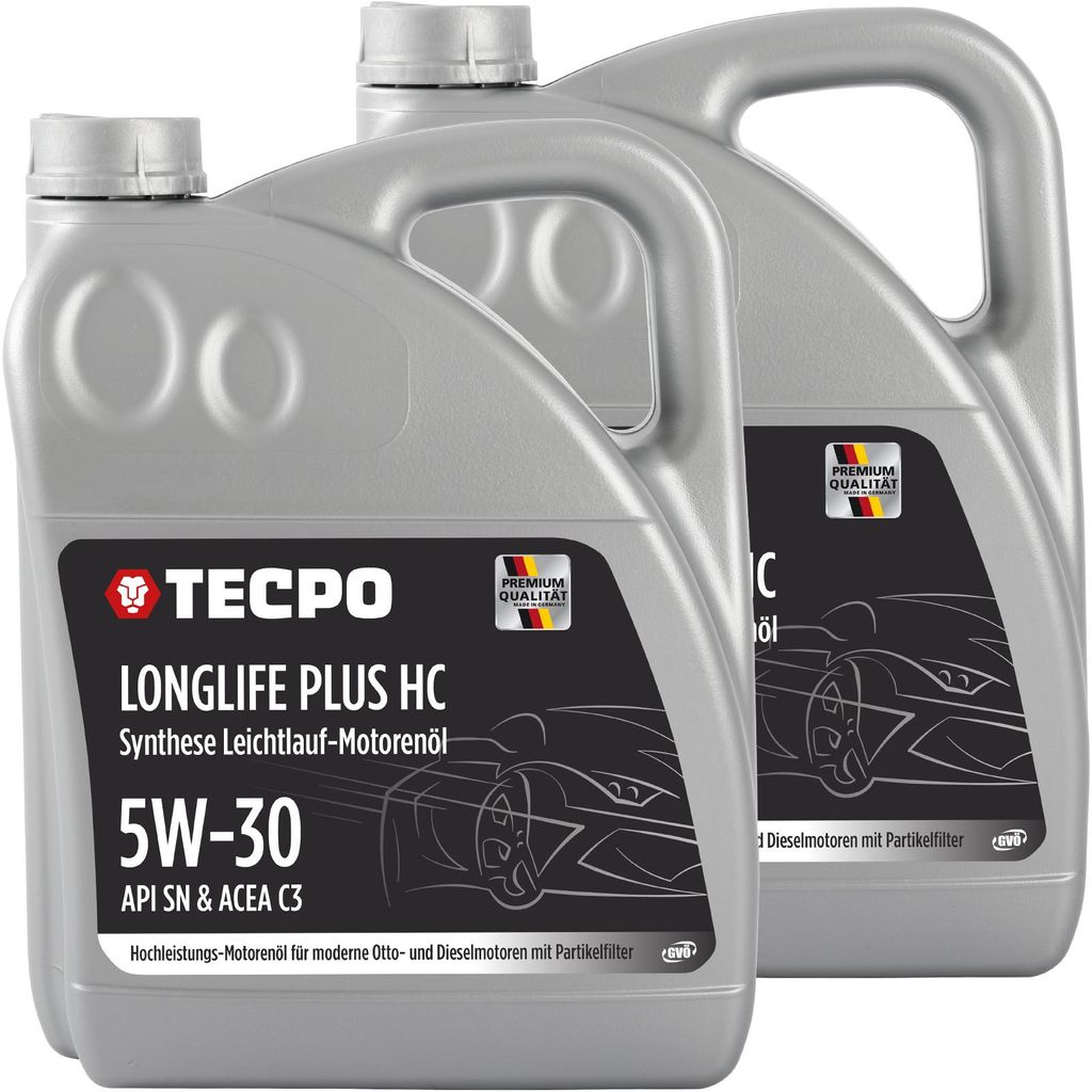TECPO Motoröl 10 Liter 5W-30 LONGLIFE Plus HC Synthese Produktbild 