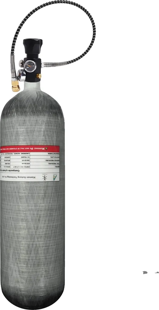 Bouteille en fibre de carbone pour recharge carabine PCP 4,7L 300 bars
