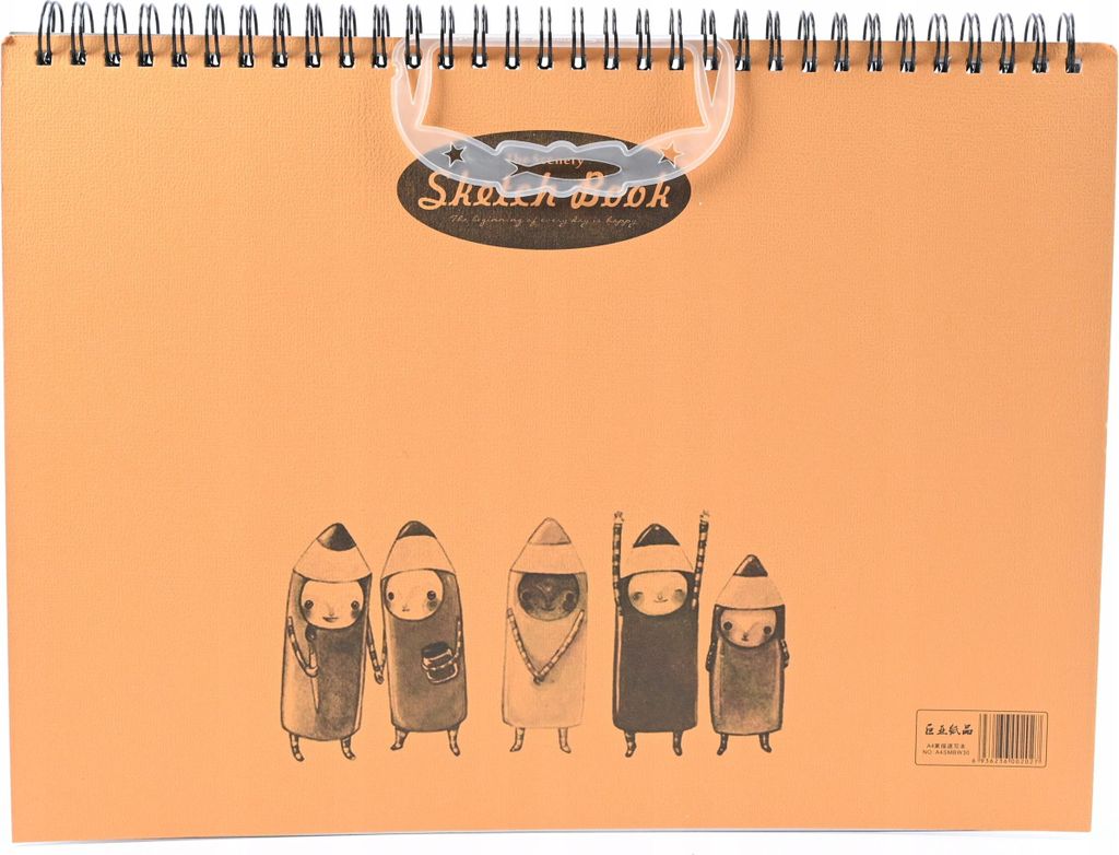 Zeichenblock A4 Skizzenbuch - Spiralbindung 50 Blatt Blanko 21x28,5cm Kreatives Malen