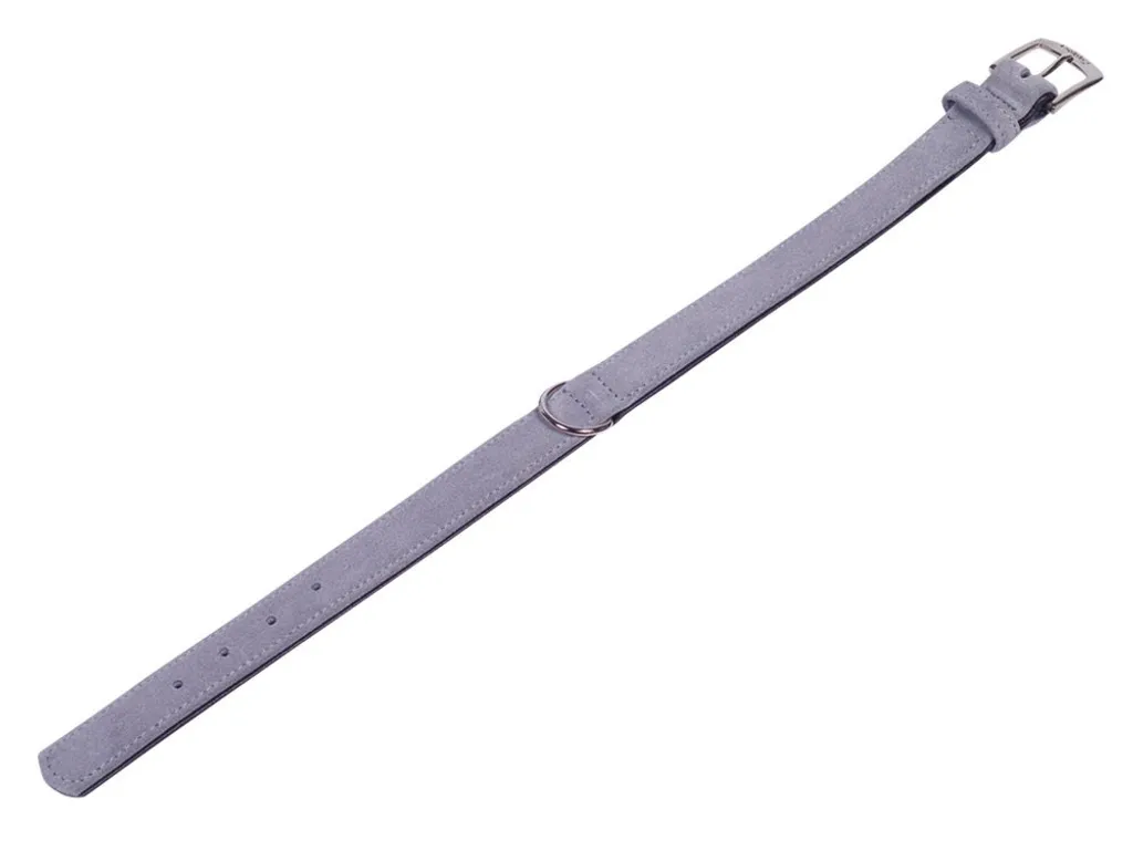 Collare Nobby "VELOURS" 27 cm (20-25 cm); 12/14 mm, grigio (Plume)