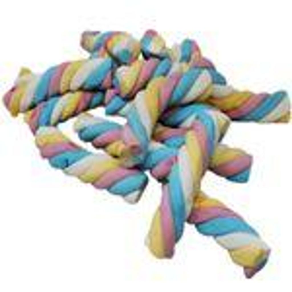 Sznury bekonowe Marshmellow Rainbow skręcone z piankowego Zdjęcie produktu 