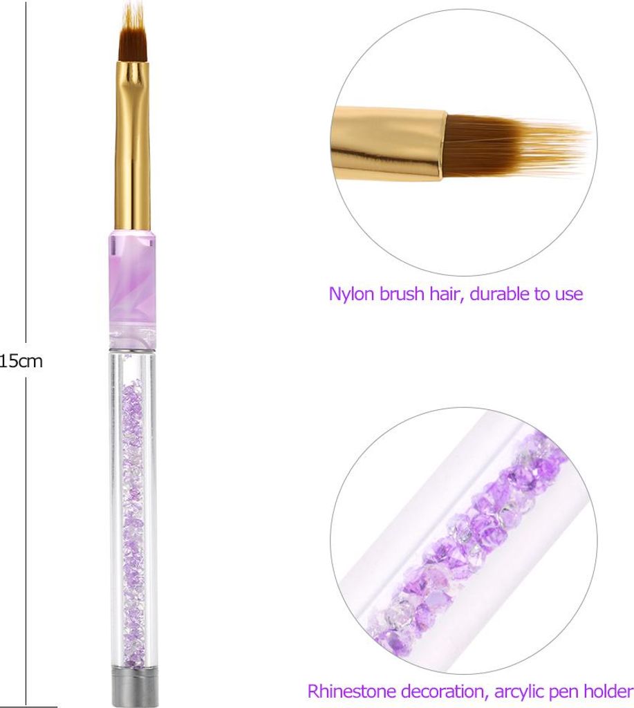 1 Stück Nagelkunst-UV-Gel-Malstift Pinsel Nagelkunst Farbverlaufspinsel Acryl-UV-Gel-Lack 3D-Effekt-Design-Werkzeuge