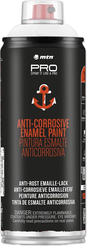 Anti-Rost Spray Weiß RAL 9010 400ml Rostschutzlack direkt auf Rost