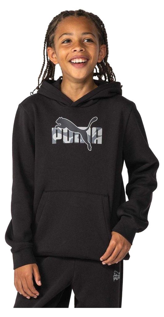Puma - Kapuzenpullover für Jungen, angerautes Fleece GT16960 (146-152) (Schwarz)