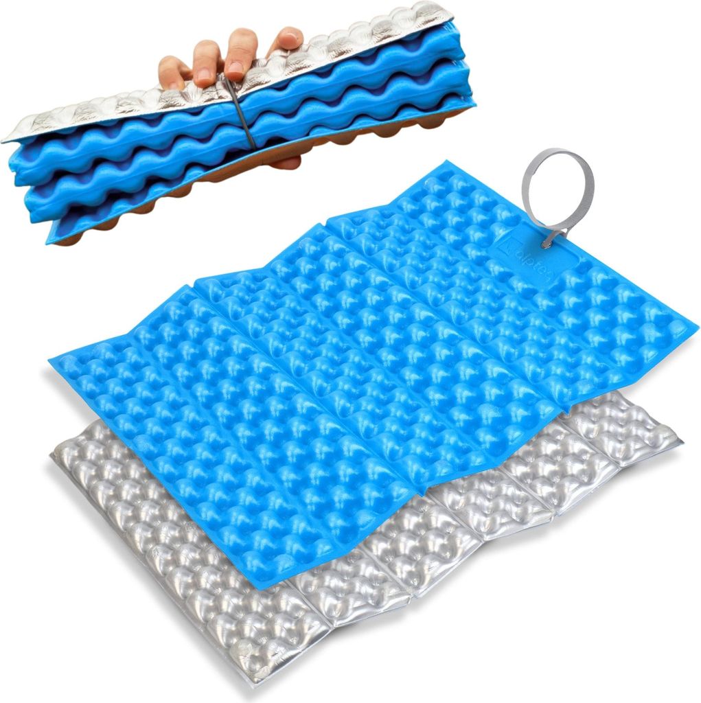 Alpteq RastPlatz faltbares Sitzkissen Alu beschichtet | Lightblue
