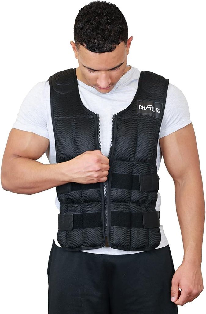 DH FitLife Gilet Lesté Ajustable 20KG – Veste de Image du produit 