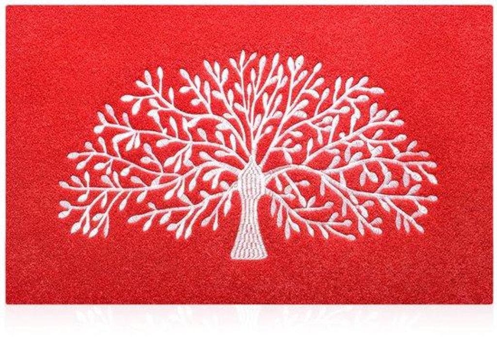 Geschikt voor Balkon, Garage, Woonkamer, Buiten en Binnen, 60cm x 90cm, Rood, Groot, Heavy Duty, Binnen- en Buitenwelkomstmat