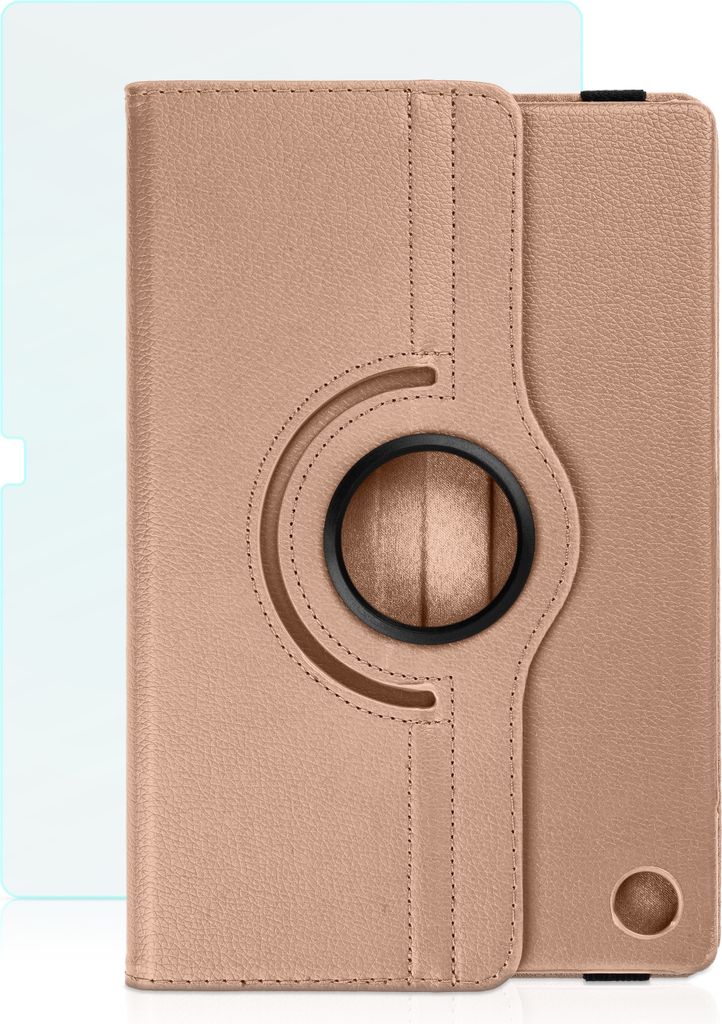 360° Schutzhülle für 10.5" Samsung Galaxy Tab A A8 (2022) inklusive kristallklarer Schutzfolie in ROSEGOLD
