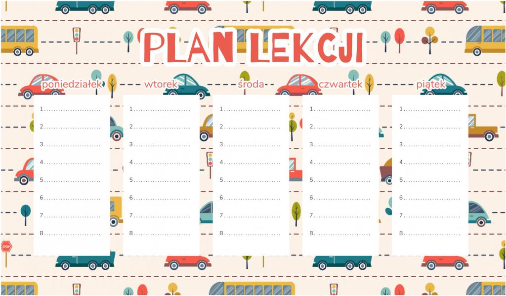 Magnetischer Kinder-Lehrplan Verkehr 30x17,5CM