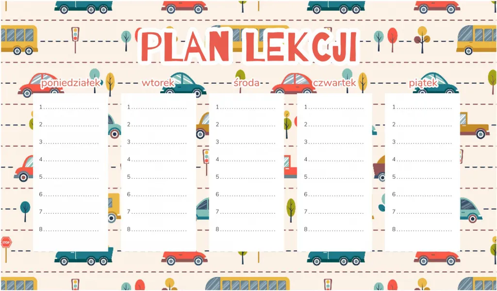 Planner Studio Magnetico 30x17,5cm - Design Essenziale per Bambini