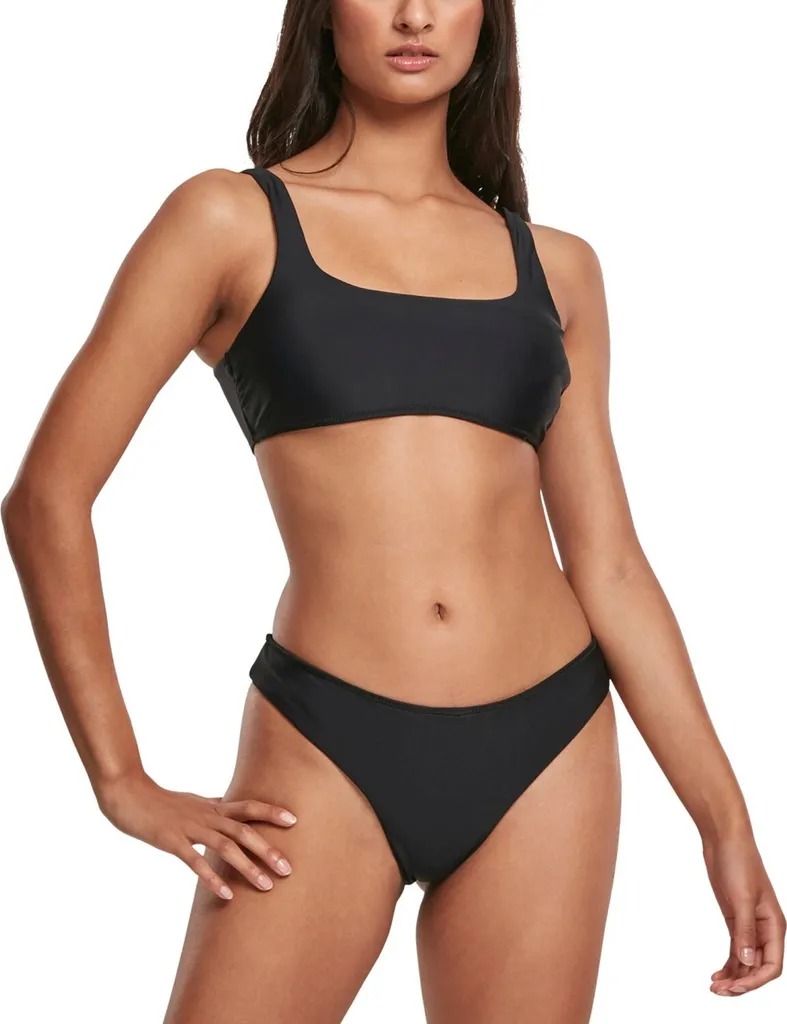 Maillot de Bain 2 Pièces Noir Style Tanktop Urban Classics pour Femmes L