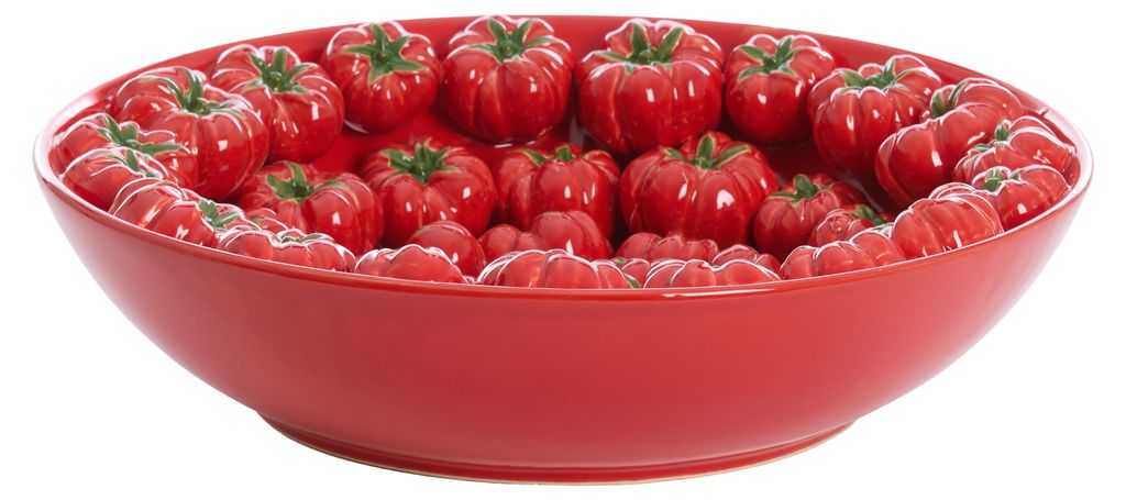 Light&living Schale Ø 43 x 12 cm TAMINA Keramik rot Produktbild 