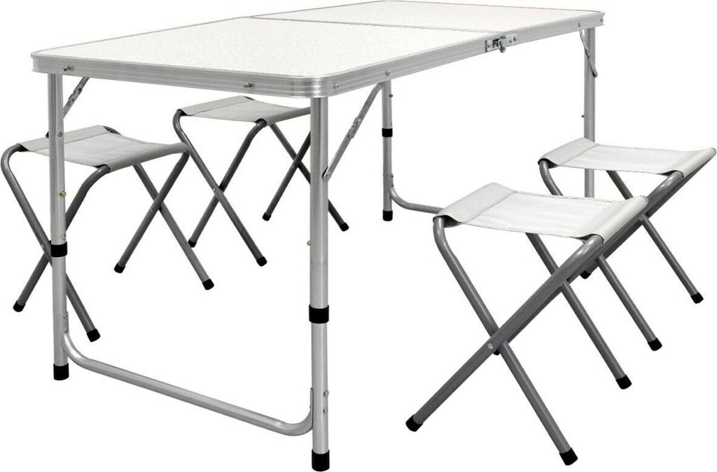Linder Exclusiv Camping Set – Faltbarer Campingtisch mit 4 Produktbild 