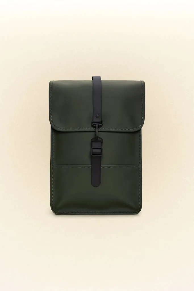 Rains Backpack Mini 13020 Verde: Lo Zaino Iconico del Design Danese - 6