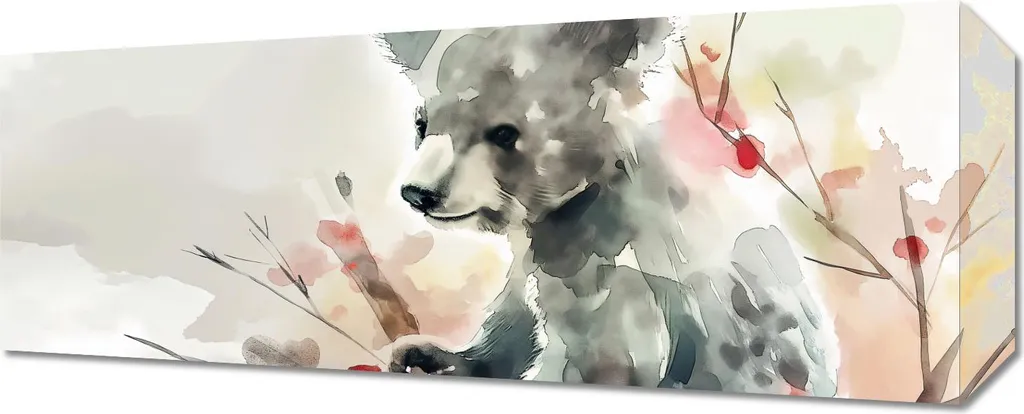 Décoration Murale Koala en Aquarelle - Toile Déco Format Horizontal 50cm