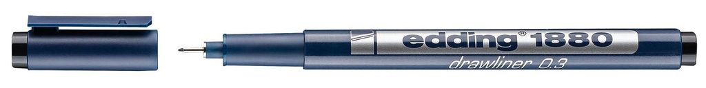 Edding 1880 - Präzisions-Fineliner 0,35 mm schwarz