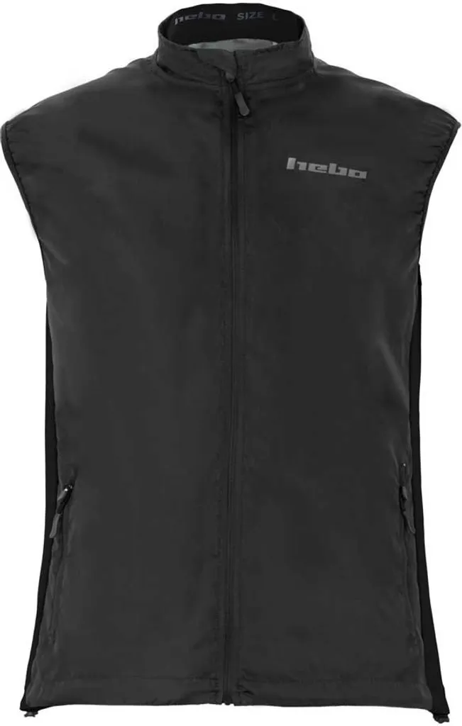 Hebo Wind Pro Nero L Uomo - Gilet Moto Leggero e Antivento per l'Off-Road