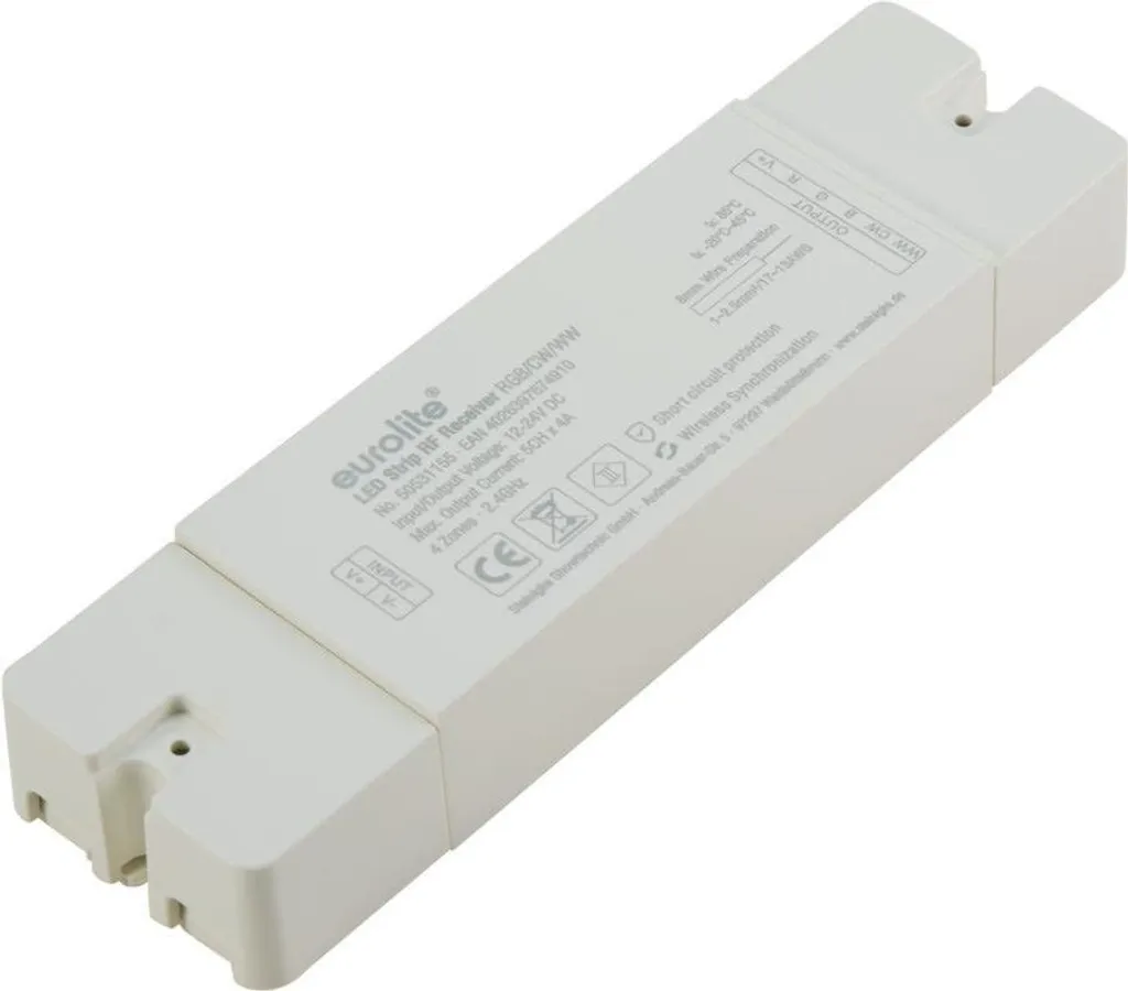 Récepteur RF LED sans fil pour système RGB CW WW Eurolite Zone Control