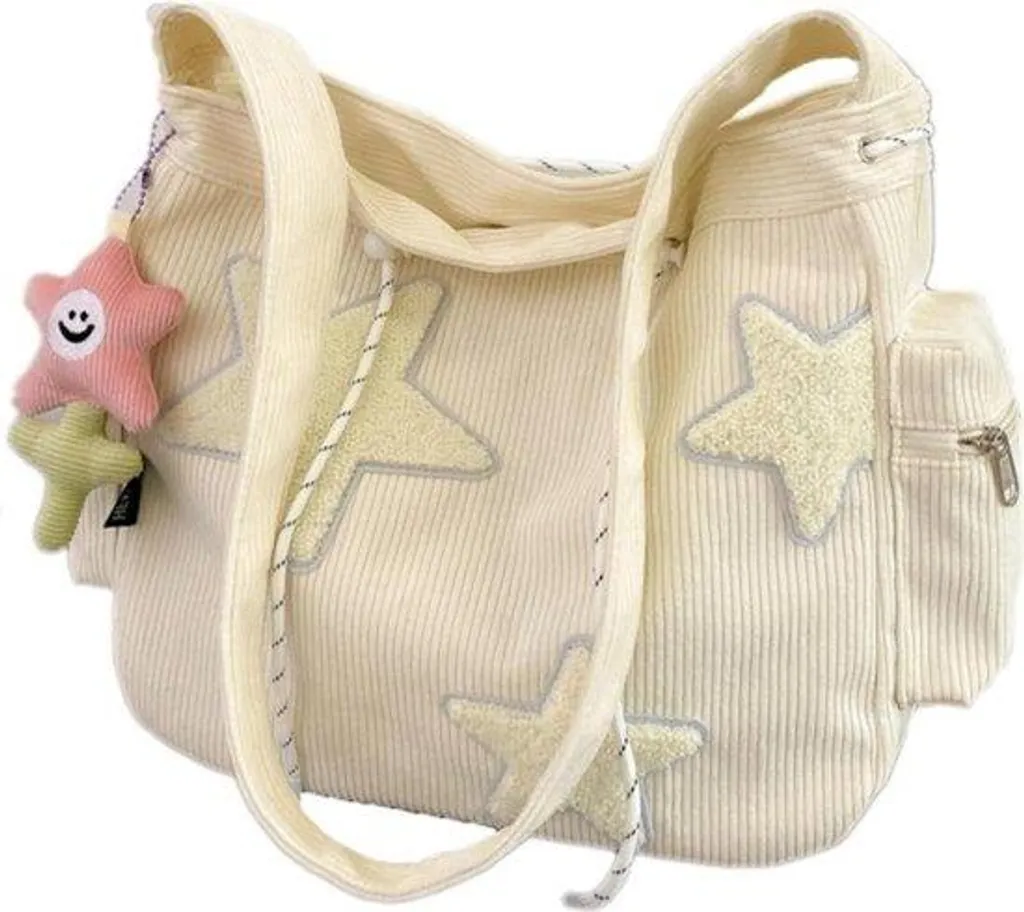 Sac à bandoulière rétro beige : Le cartable mixte pour travail et cours