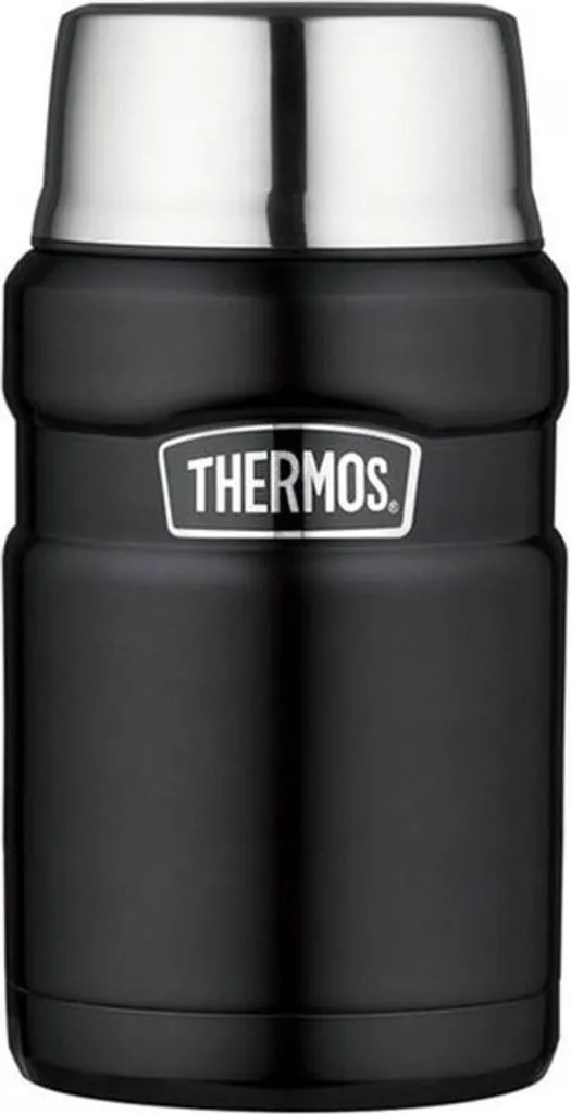Food Jar Termico 0,71L Nero Opaco | Isolamento Vacuum Acciaio Inox 18/8