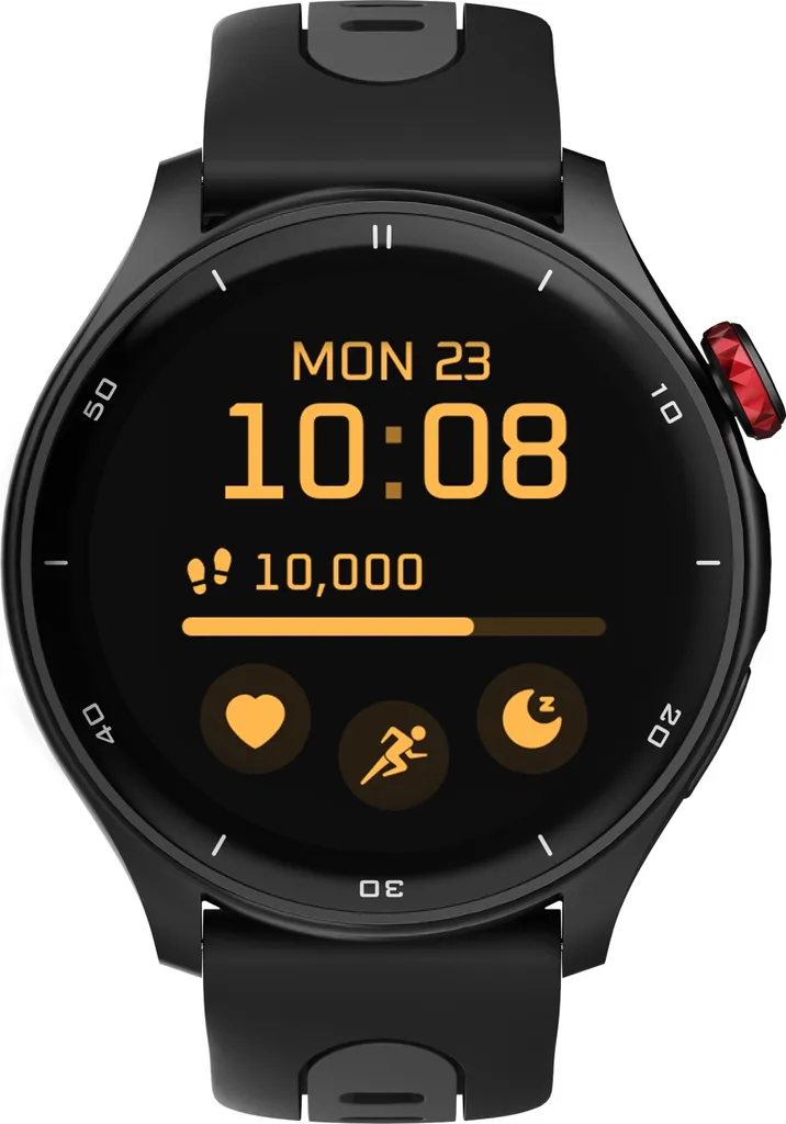 Smartwatch GPS Haute Précision myPhone Watch Adventure Écran AMOLED Noir