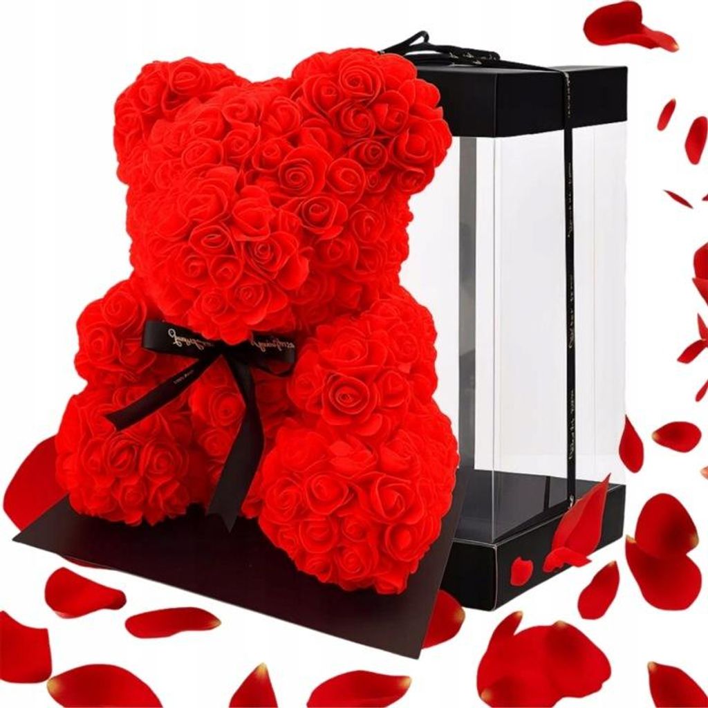 Rosen Bär Geschenk für Freundin Frau Mutter 500 Rosen Valentinstag Geburtstag romantisches Geschenk Deko
