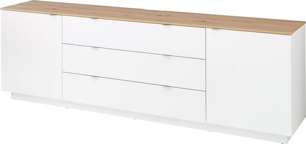 Lowboard >Core< in weiß supermatt Nachbildung, MDF, Produktbild 