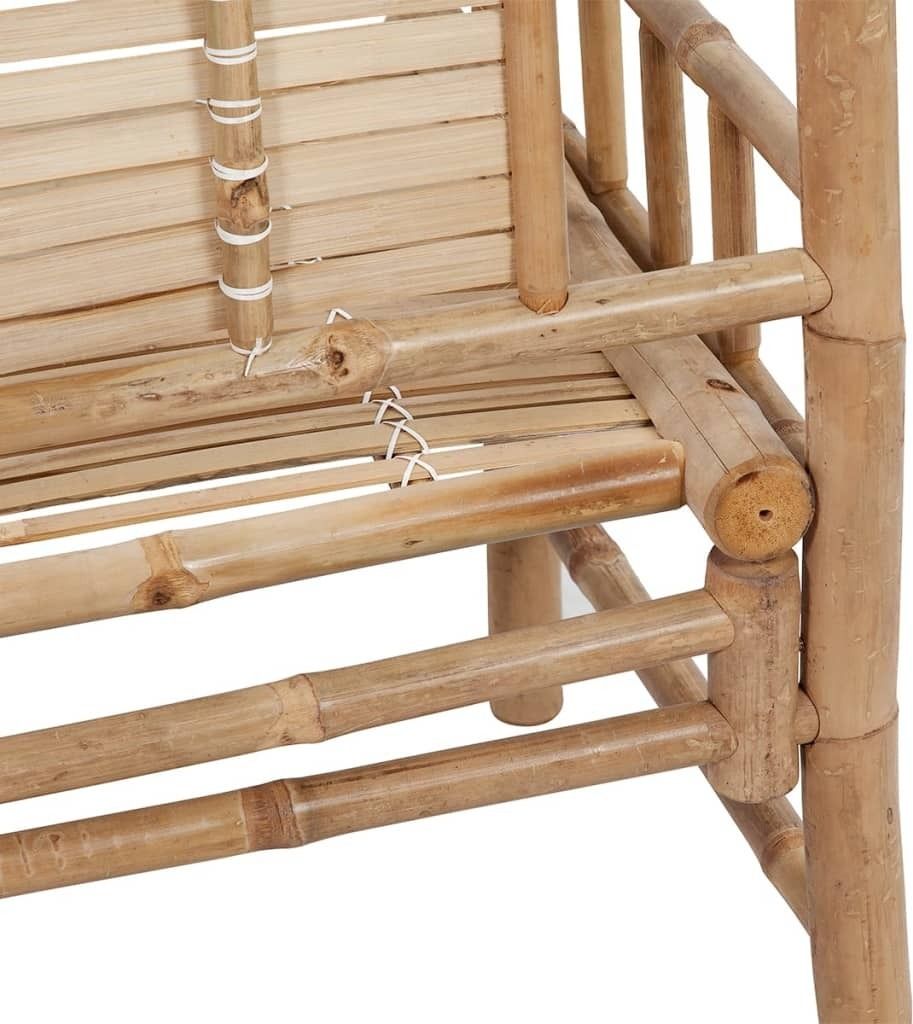 Cloris DesignMöbel Gartenbänke - Braun Gartenbank 120cm Bambus Schlichtes2076155
