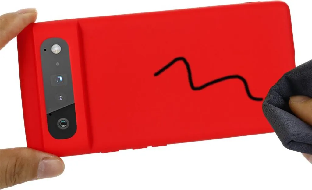 Cover Protettiva Google Pixel 6 Rosso Opaco - Silicone Anti-Graffio