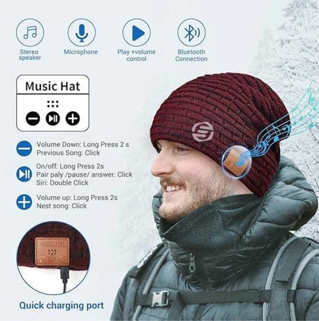 Casque Bluetooth Rechargeable à Réglages Multiples pour Smartphone PC