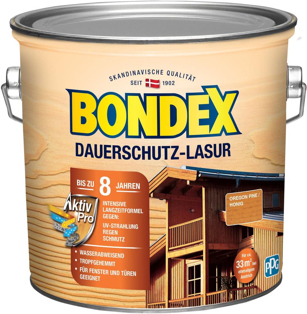 BONDEX Dauerschutz-Lasur oregon pinie 2,5 l Produktbild 