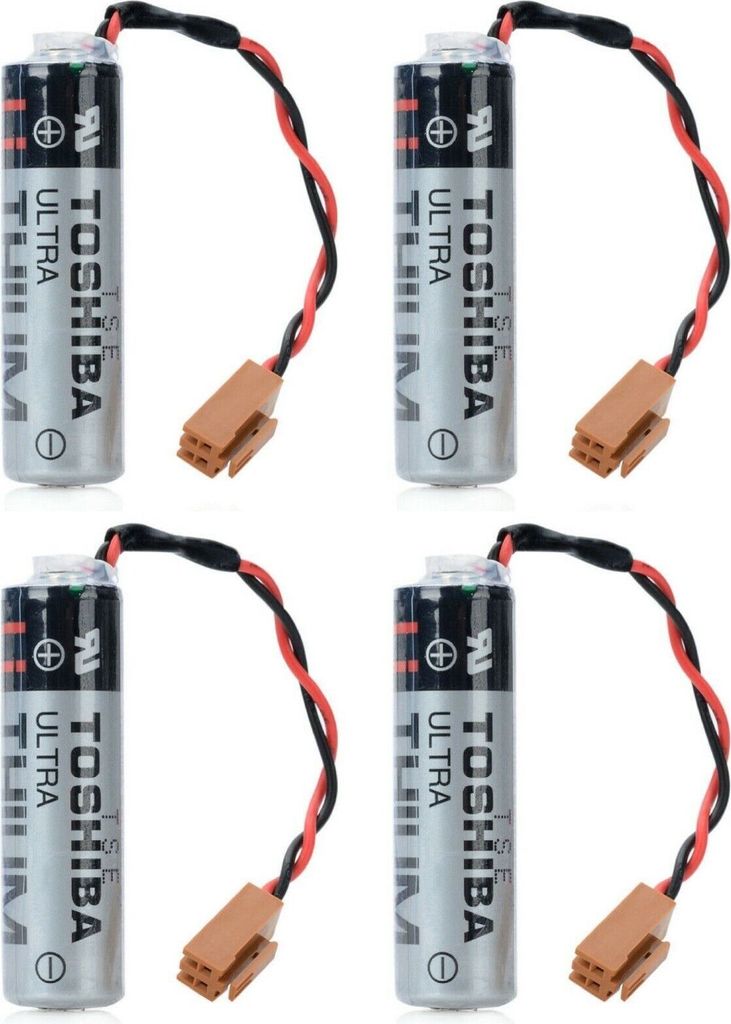 4 pièces ER6V/3,6 V 2400 mAh batterie PLC avec connecteur Image du produit 