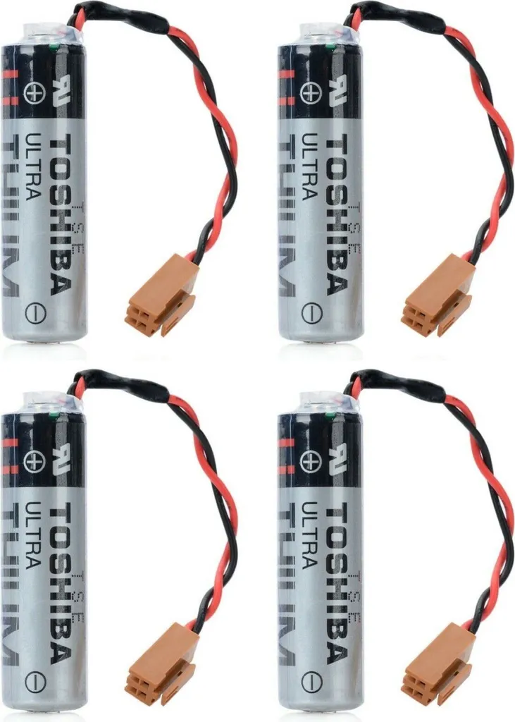 4x Batterie ER6V 3,6V 2400mAh avec connecteur pour PLC Mitsubishi M64
