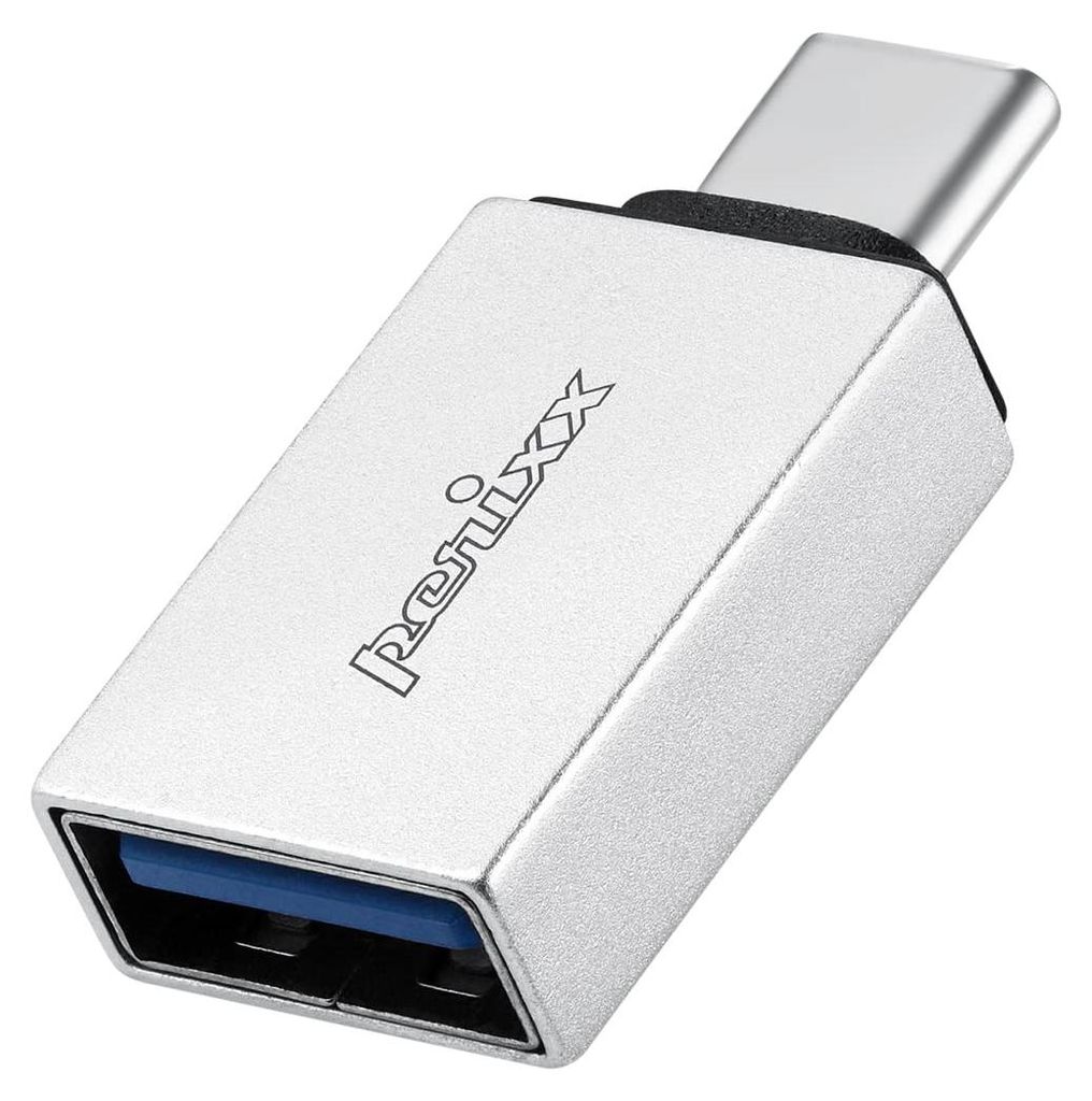 Perixx PERIPRO-404 USB C auf USB A Adapter für Smartphones, Tablets, Desktop PCs, Schwarz