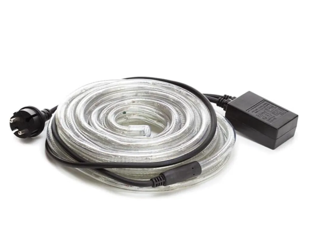 Tube LED 15m Blanc Animé - Solution Lumineuse Prête à Brancher Pro