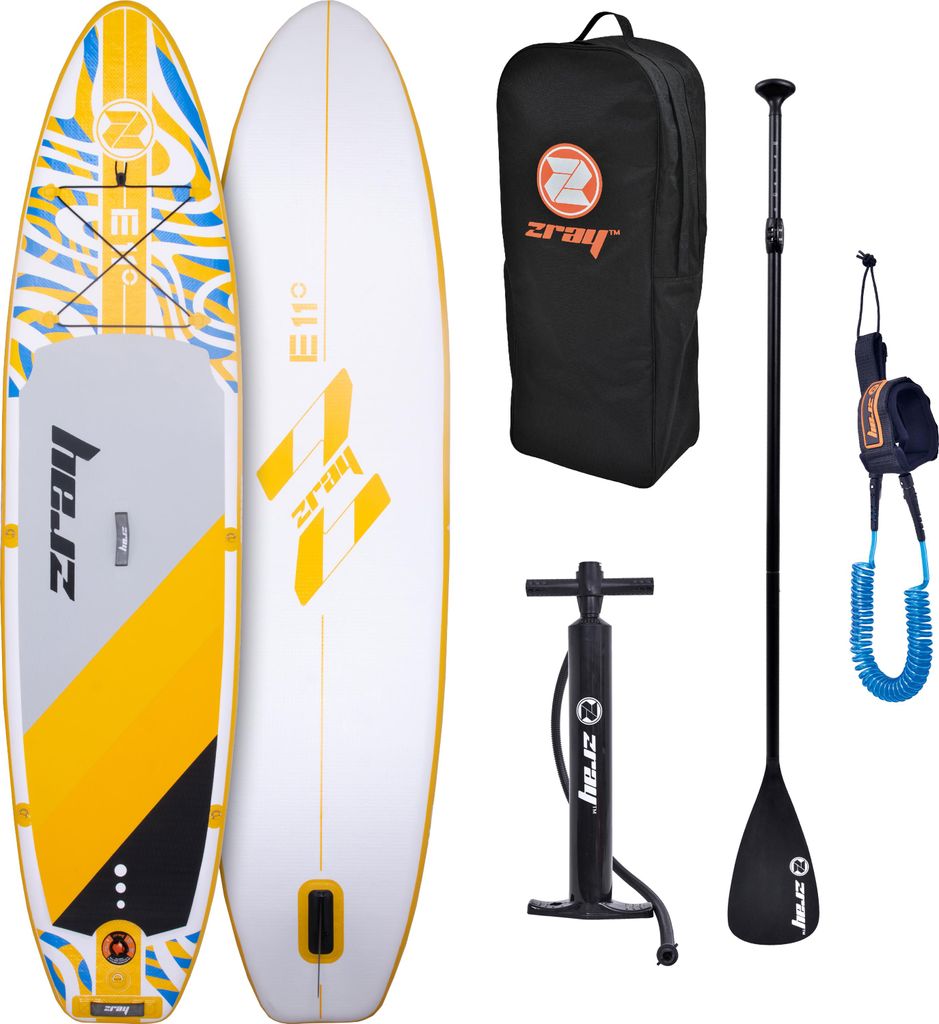 ZRAY E11 SUP Stand Up Paddle Board aufblasbar Komplettset gelb 335x81x13 cm