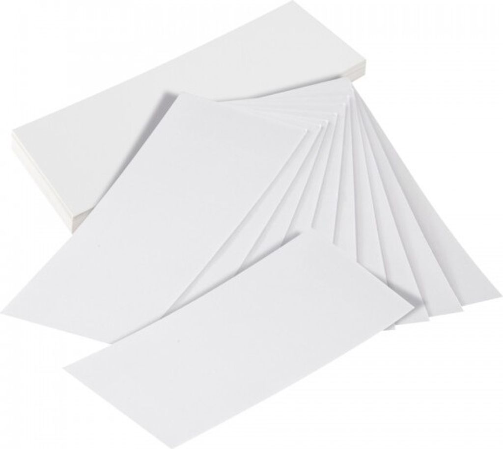 Index-Karten, blanko, zum Einstecken in die Planungstafel, weiß, 100x295mm, 2...