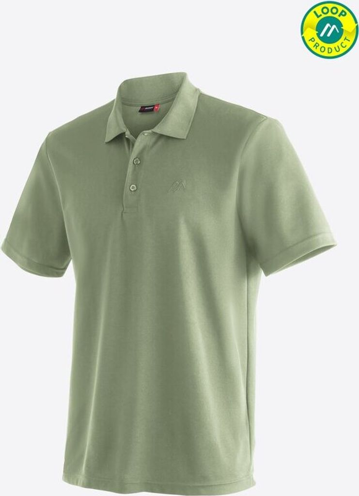 MAIER SPORTS Ulrich He-Polo 1/2 Arm green pond 3XL