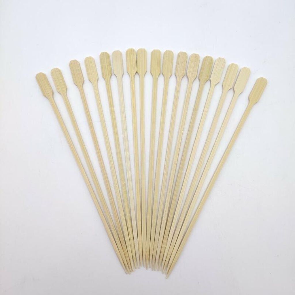 Bambusspieße (20,8 cm) – Ideal für Cocktailpartys, Grillsnacks, Obstspieße, Sandwiches und mehr. Aus natürlichem Bambus – hält die Zutaten...