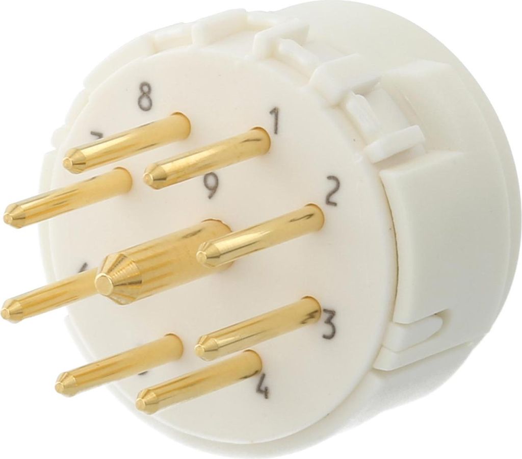 HUMMEL M23 Signal Löt-Kontakteinsatz Stift Lötanschluss, Polzahl 9-polig, 1+8 200V Steuerkontakt 200V, 20A/8A, Farbe