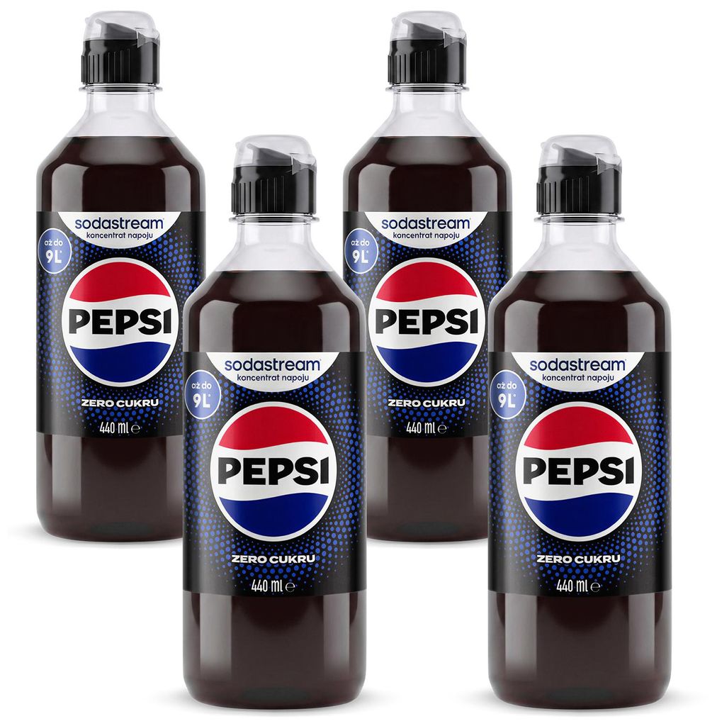 4x SodaStream Pepsi Max Sirop sans sucre 440ml Image du produit 
