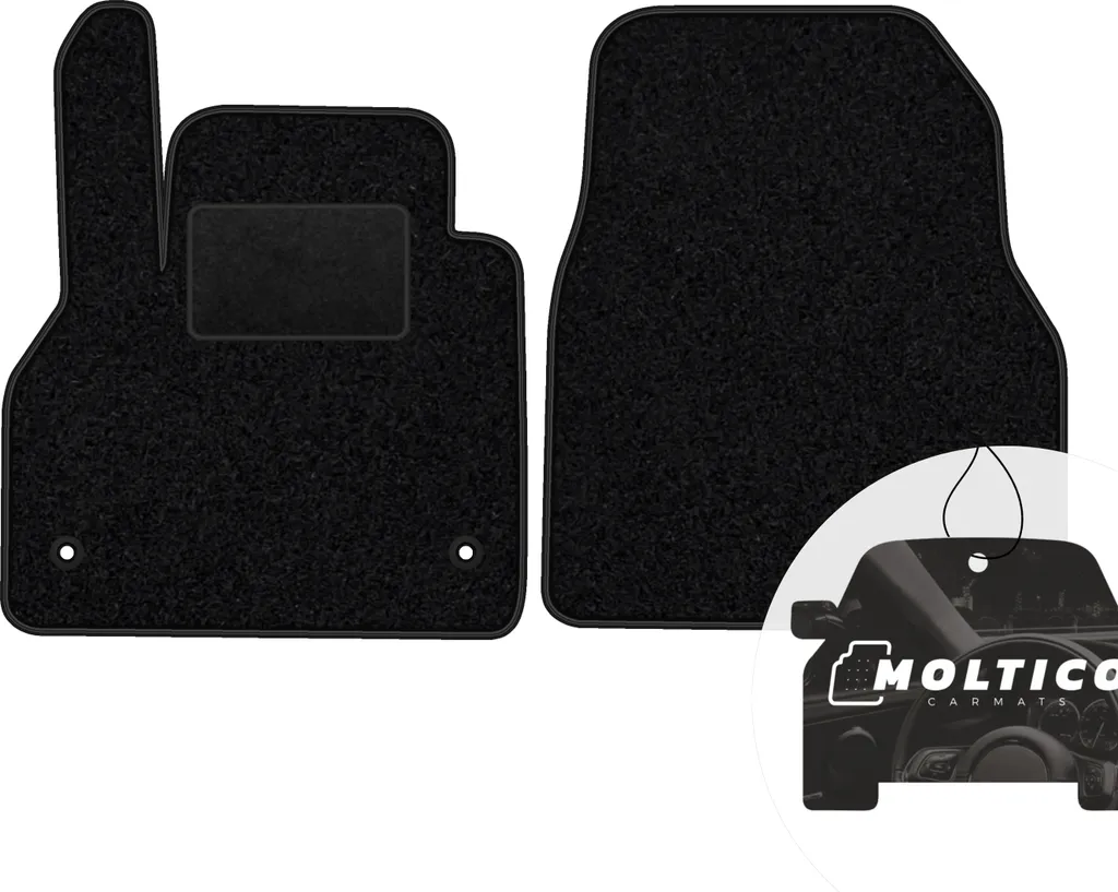 Set Tappetini Anteriori Velour per Renault Kangoo II (dal 2008) - Nero